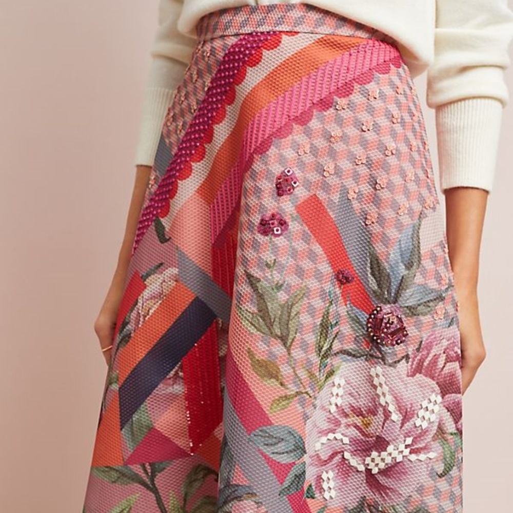 New Anthropologie Rowan Skirt Pankaj & Nidhi L